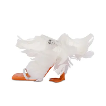 MOSCHINO Duck Strap Sandals Women's White