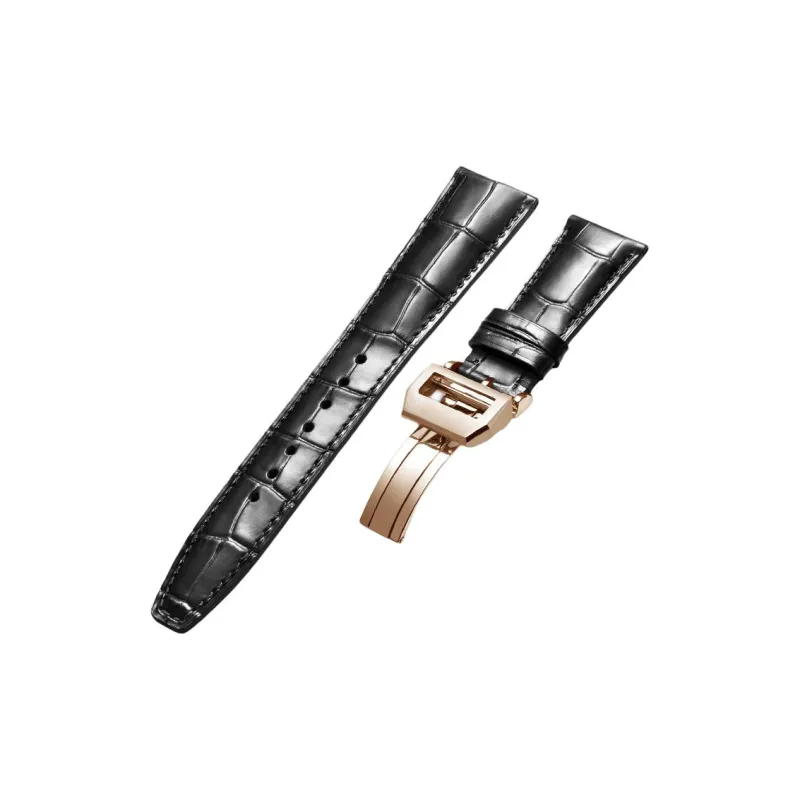 MILANQIAN M&Q IWC Compatibility Watch Band 190mm Cowhide Leather Material-12