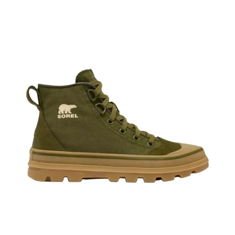 SOREL SCOUT N High-Top Canvas Shoes Women's Green-1