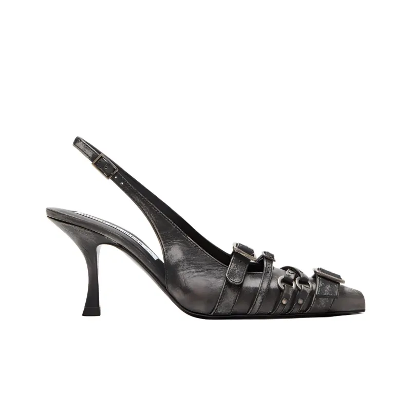 Acne Studios Slim Heel High Heels 8.5cm Women's Black-1