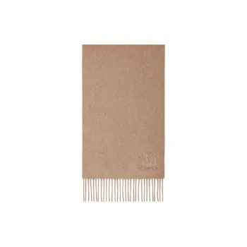 MaxMara Cashmere Knit Scarves Unisex Beige