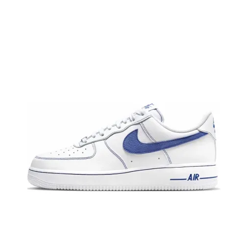 Nike Air Force 1 Anti Slip Wear Resistant Low Top Skateboard Shoes Unisex White Blue