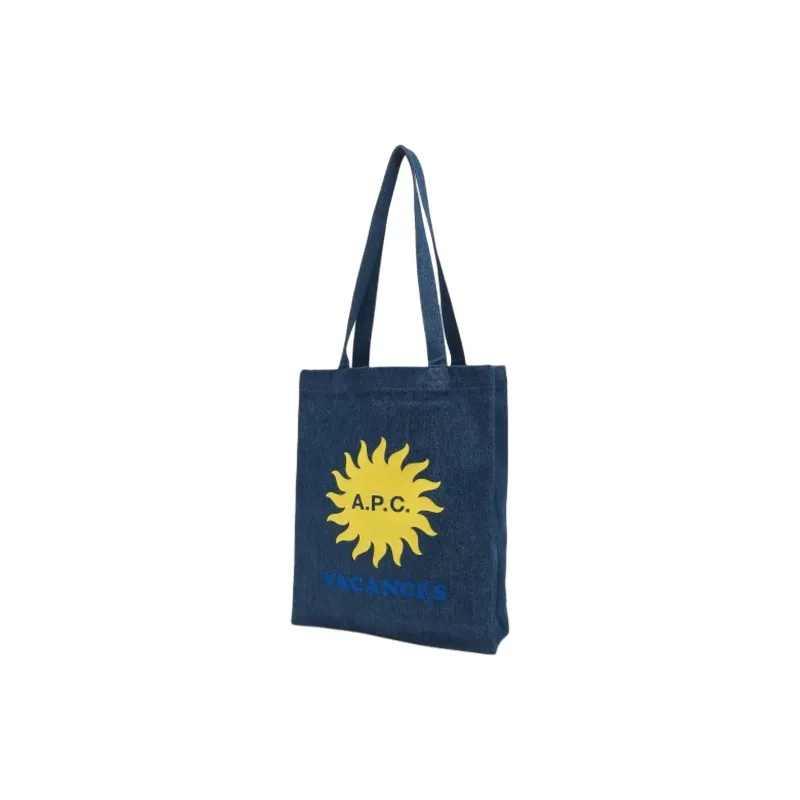 A.P.C Denim One Shoulder Handbags Men's Blue-2
