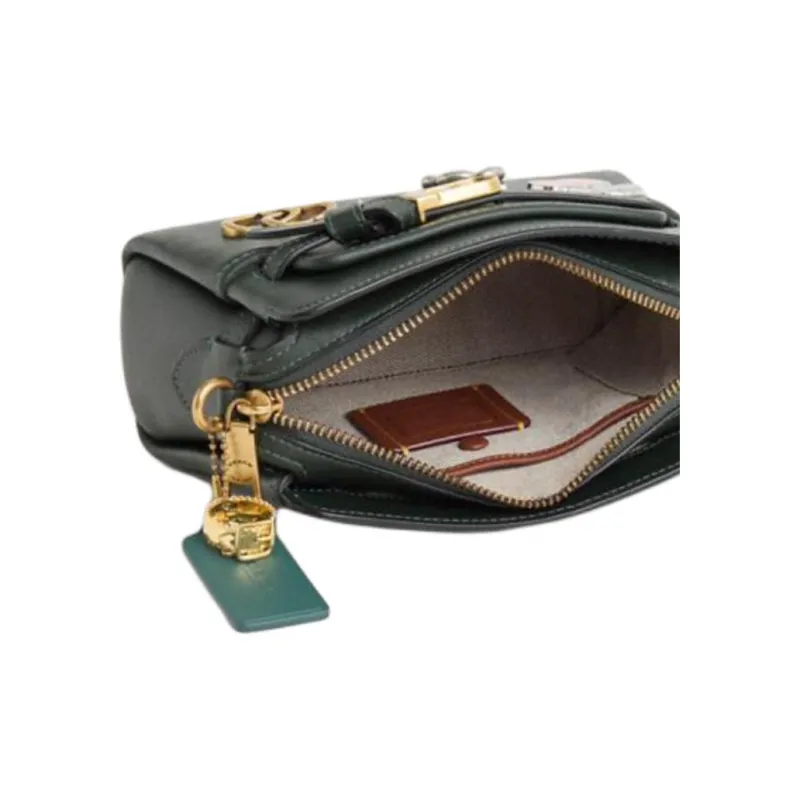 COACH Tate Leather Shoulder Bag Crossbody Bag Handbag Small Size Women's Amazon Green-3