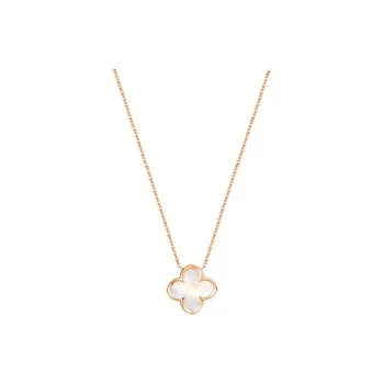 Heart Grass S925 Silver Necklaces Women's