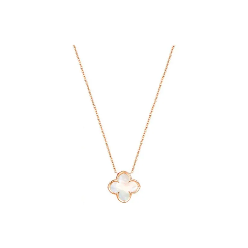 Heart Grass S925 Silver Necklaces Women's-0