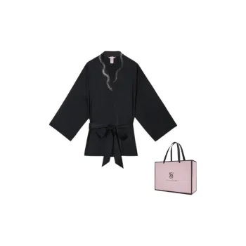 Victoria's Secret Snake Year Limited Collection Sleep Robe Women's Black