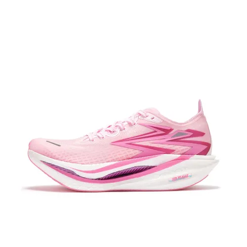 361° Flame 4 Running Shoes Unisex Low Top Pure White Powder/Bubble Gum Pink