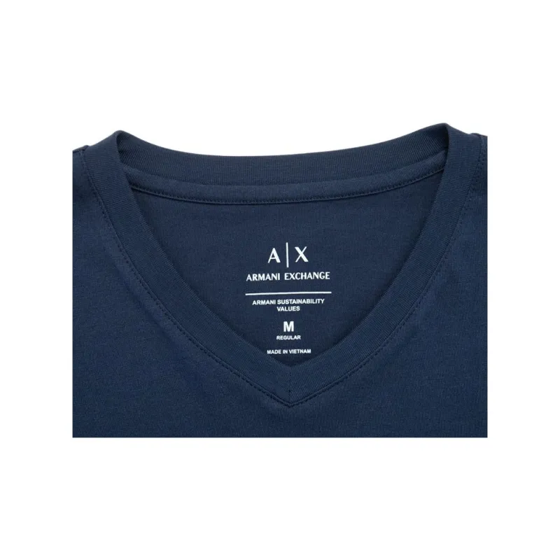 ARMANI EXCHANGEAE SS24 T Shirt Men's Navy Blue-4