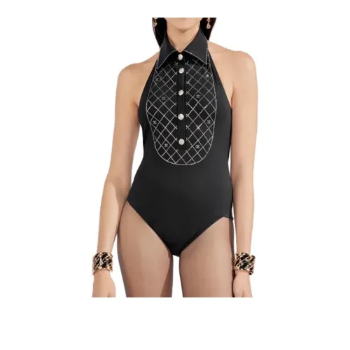 CHANEL One piece Swimsuit Women's Black