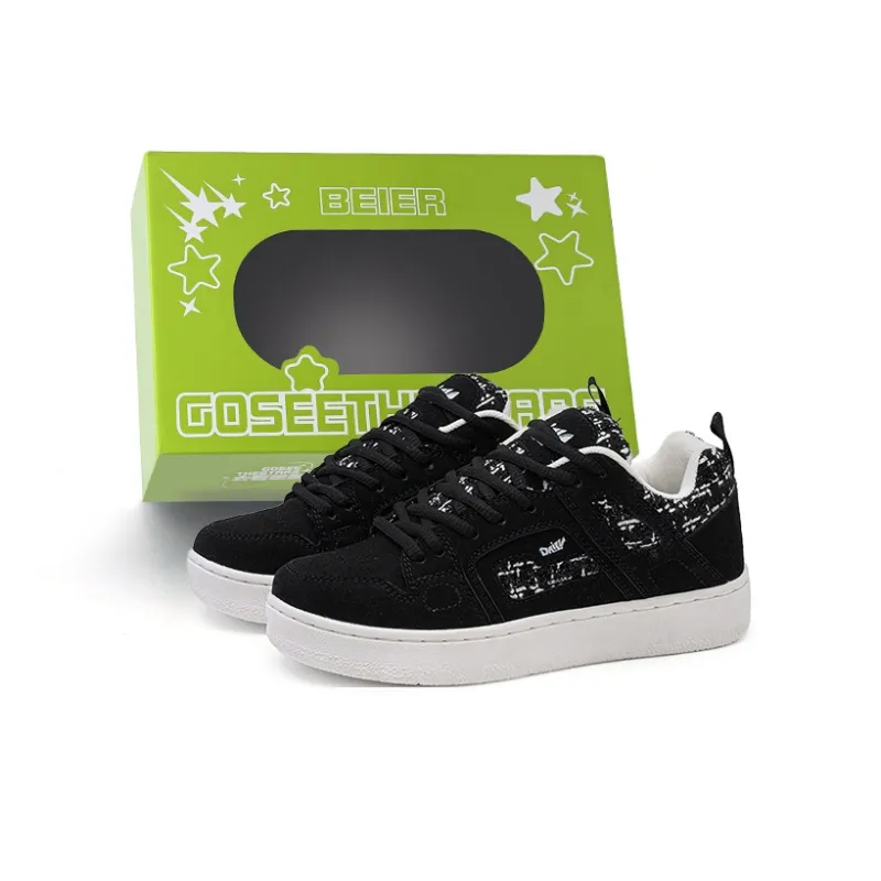 BEIER Anti-Slip And Wear-Resistant Breathable Low-Top Skateboard Shoes Unisex Chanel-Inspired-0
