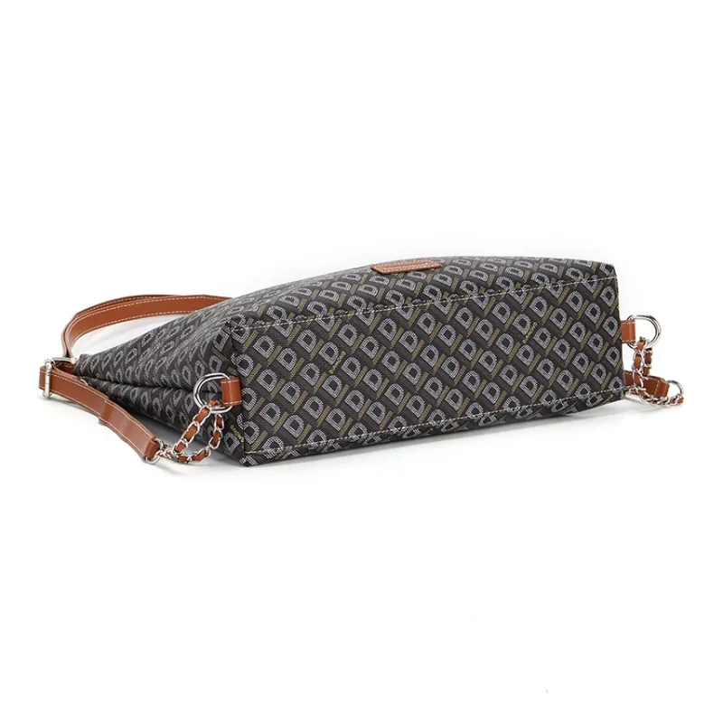 LUCKY DIAMOND Nylon Shoulder Bag Regular Women's Coffee/Custard-8