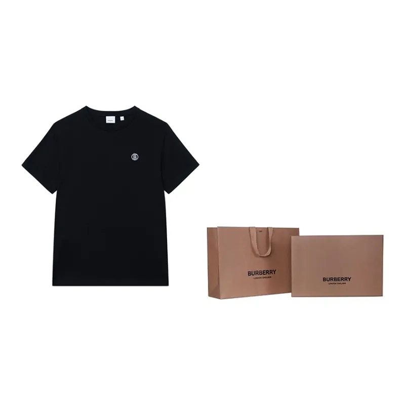 Burberry Monogram Motif Cotton T shirt-4