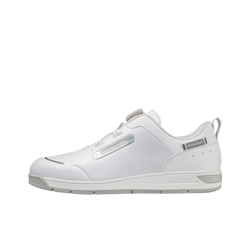 Mizuno Wide Style Wg Waterproof Low Top Casual Shoes Women's White-0