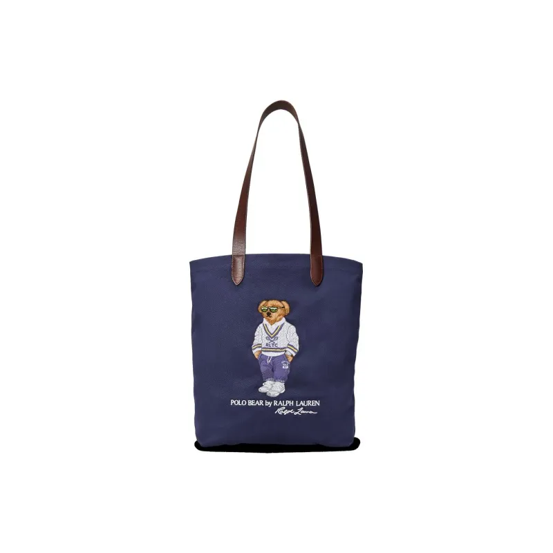 Ralph Lauren Fabric Tote Bag, Shopping Bag, Shoulder Bag Men's Dark Blue-0