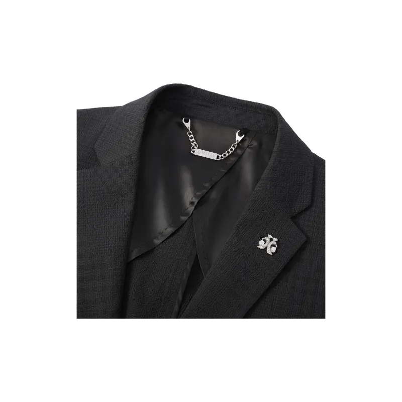 DAVID NAMAN Business Suit Men's Black-6