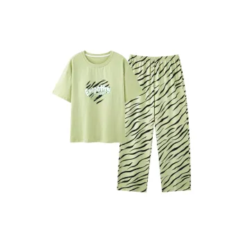 GOSO Pajama Set Women's Yellow Green