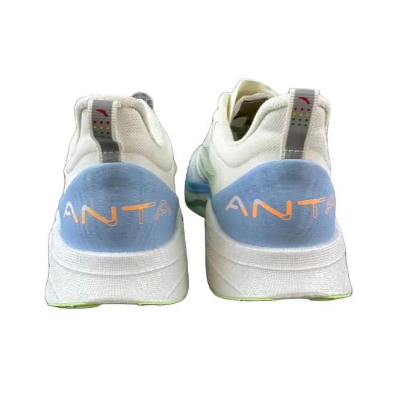 Anta MACH 3.0 Cushioned Wear-Resistant Lightweight Low-Top Running Shoes Women's Ivory White-3