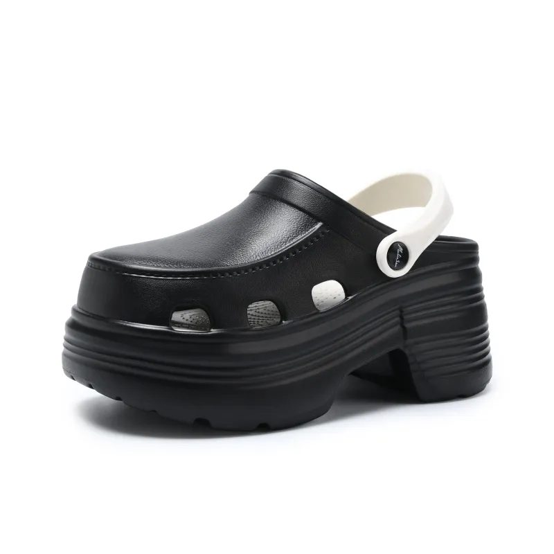 Mulinsen Clogs Women's Black White-1