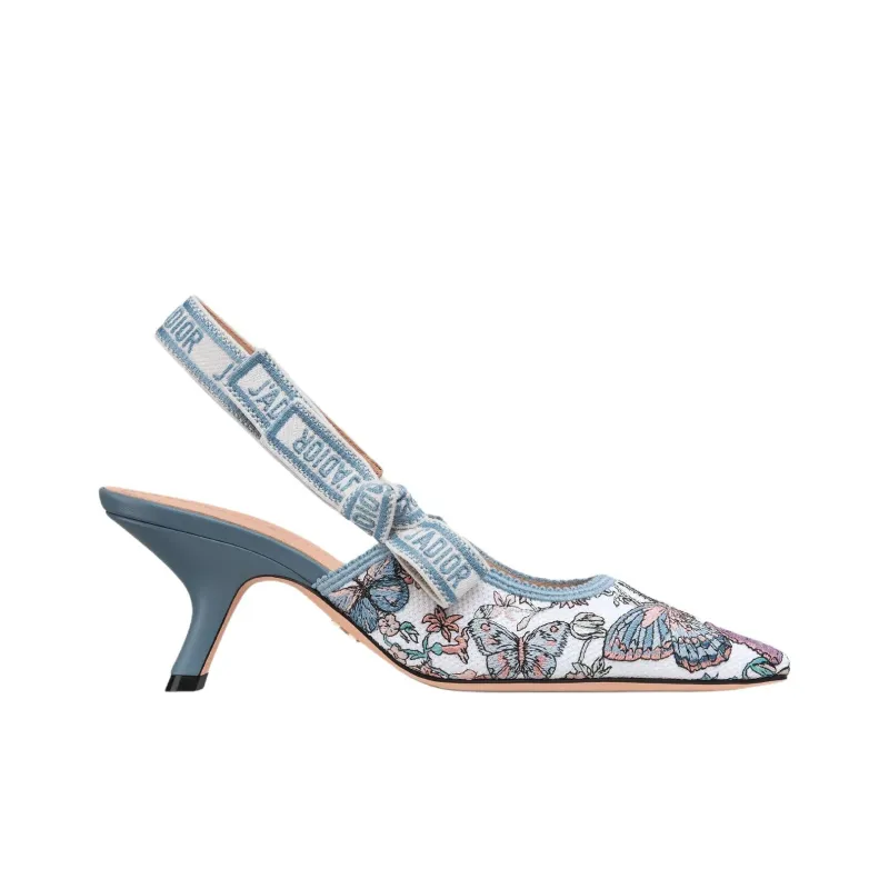 DIOR J'Adior Irregular Heel High Heels 6.5cm Women's Blue-1