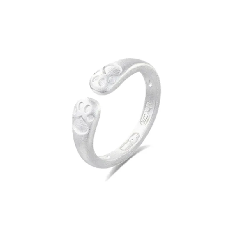 YINGNIXINDONG 999 Fine Silver Rings Women's-0