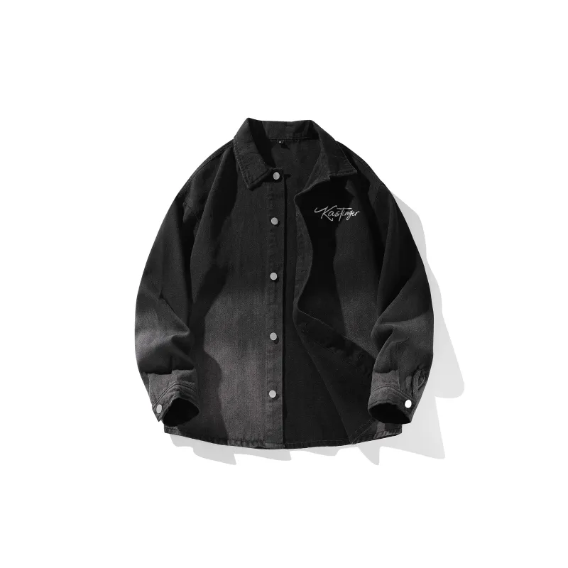 Kastinger Denim Jacket Unisex Gradient Black-0