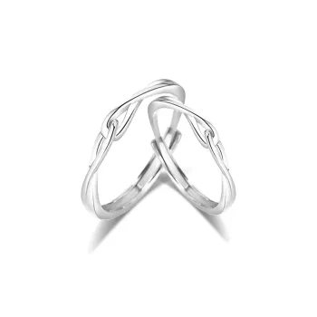 Love Jewelry S999 Fine Silver Rings Unisex