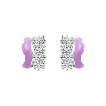 BOONEE ALUS Silver Plated With Zircon Earrings Women's
