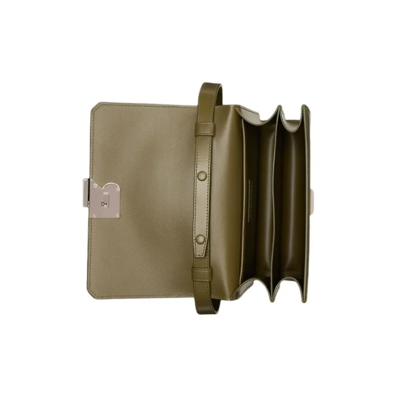Ralph Lauren RL 888 Cow Leather Shoulder Bags Handbags Women's Green-3