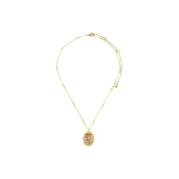 Fable 22K Gold-Plated Brass Enamel 22K Gold-Plated Zinc Alloy Necklaces Women's Gold