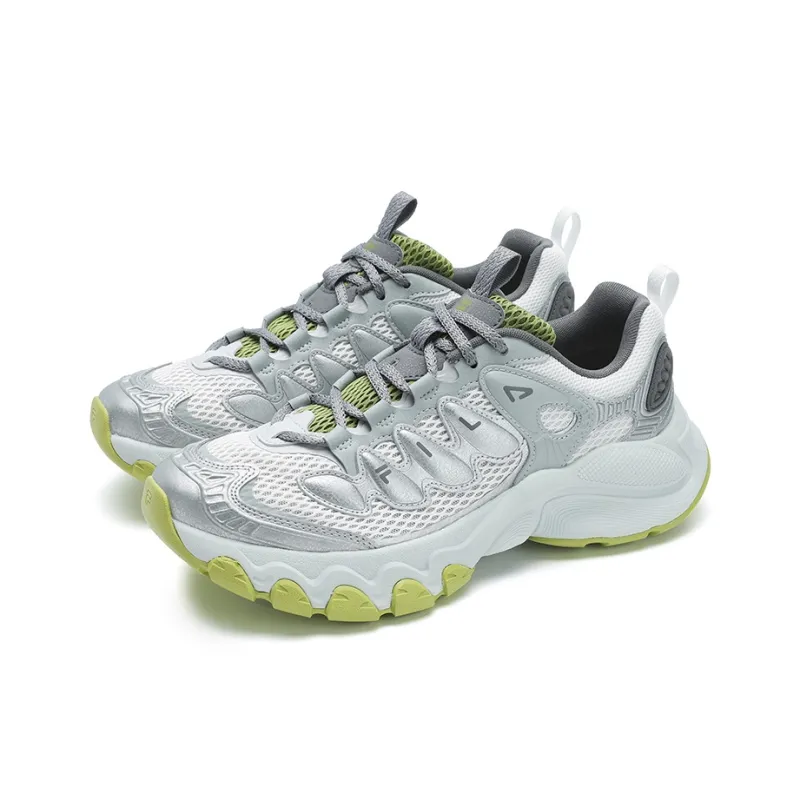 FILA TRUFFLE Cushioning Abrasion Resistant Breathable Low Top Running Shoes Men's Gray White-2