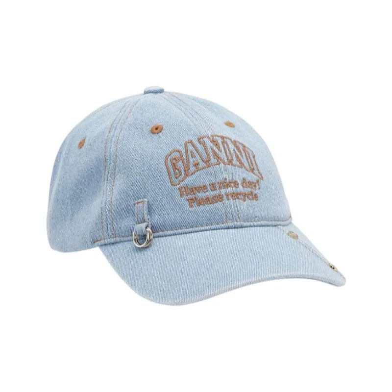 GANNI Denim Cap-0
