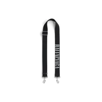 Balenciaga Polyester Nylon Lambskin Shoulder Straps Unisex Black