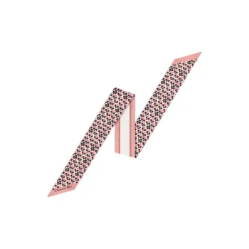 DIOR Silk Twill Silk Scarves Unisex Pink