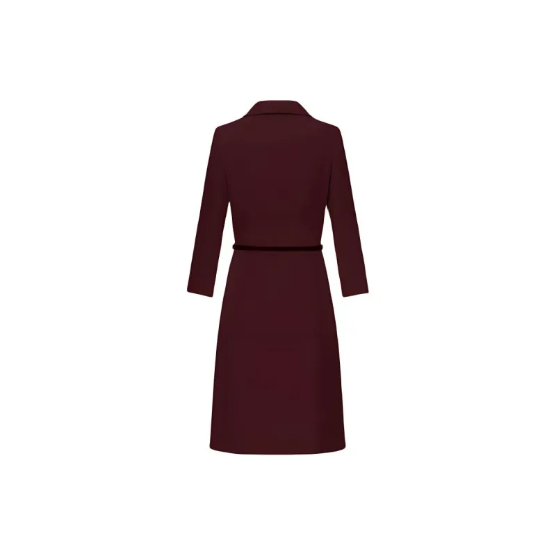 ONE SHALLOW Long Sleeved Dresses Women's Ancora Red-1