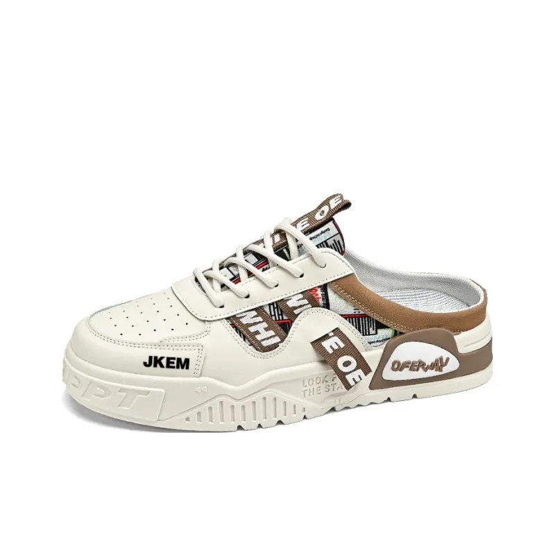 JKEM Abrasion-Resistant Slip-Resistant Wrap-toe Slippers Men's-6