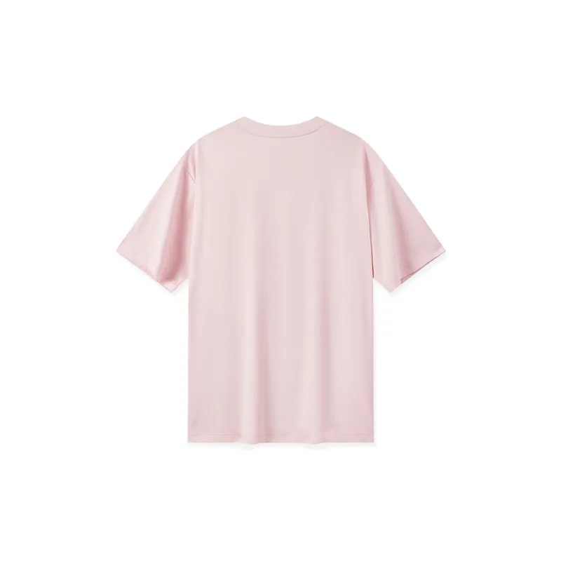 XTEP Comprehensive Training Short Sleeved T Shirt Unisex Peony Pink-1