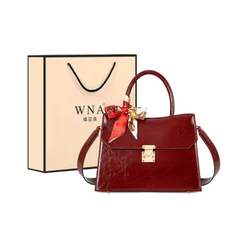 Vigno Synthetic Leather Handbag One Shoulder Crossbody Regular Women's Red