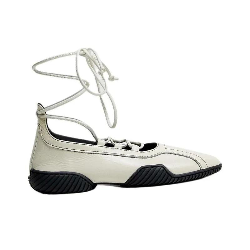 MIISTA Averie Cream Casual Single Shoes Women's White-1