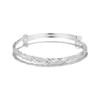 SHARK BABY S999 Fine Silver Bangles Unisex