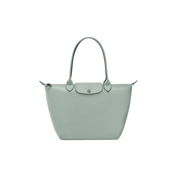 LONGCHAMP Cow Leather Dumpling Bag Handbag Medium Size Women's Whip Grass