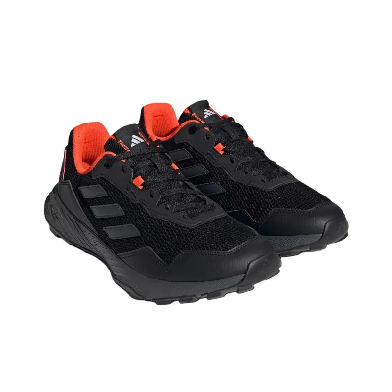 Adidas Tracefinder Trail Breathable Support Low Top Trail Running Shoes Men's Black-3
