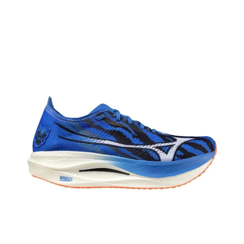 Mizuno WAVE REBELLION PRO Anti Slip Wear Resistant Low Top Running Shoes Unisex Red Blue-1