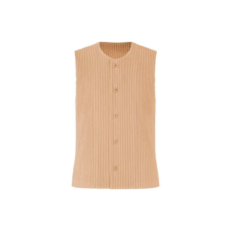 Homme Plissé Issey Miyake Tank Top Men's Light Orange-0