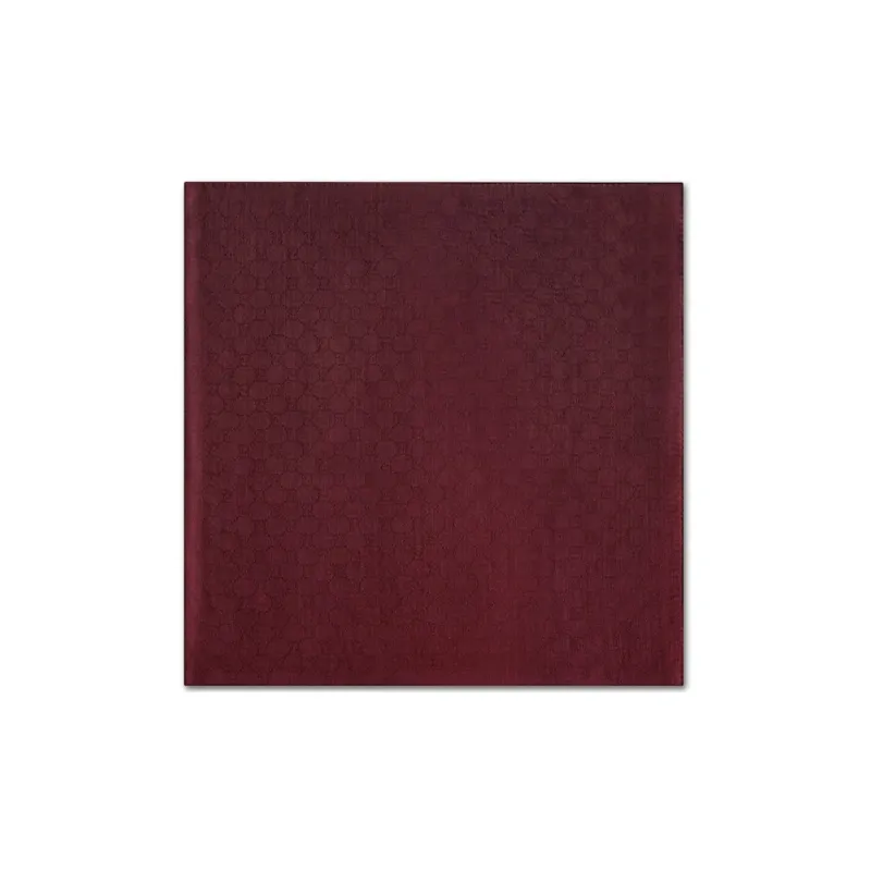 GUCCI Wool Silk Knit Scarves Women's Red-1