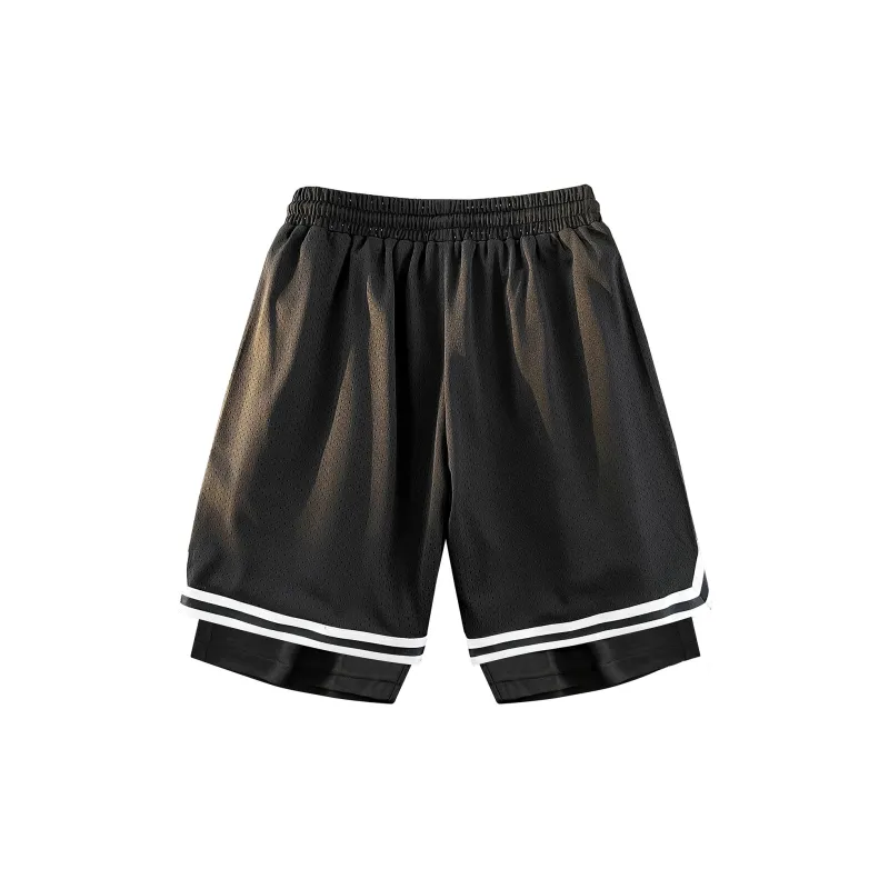 Yiwen Basketball Shorts Unisex Black-1