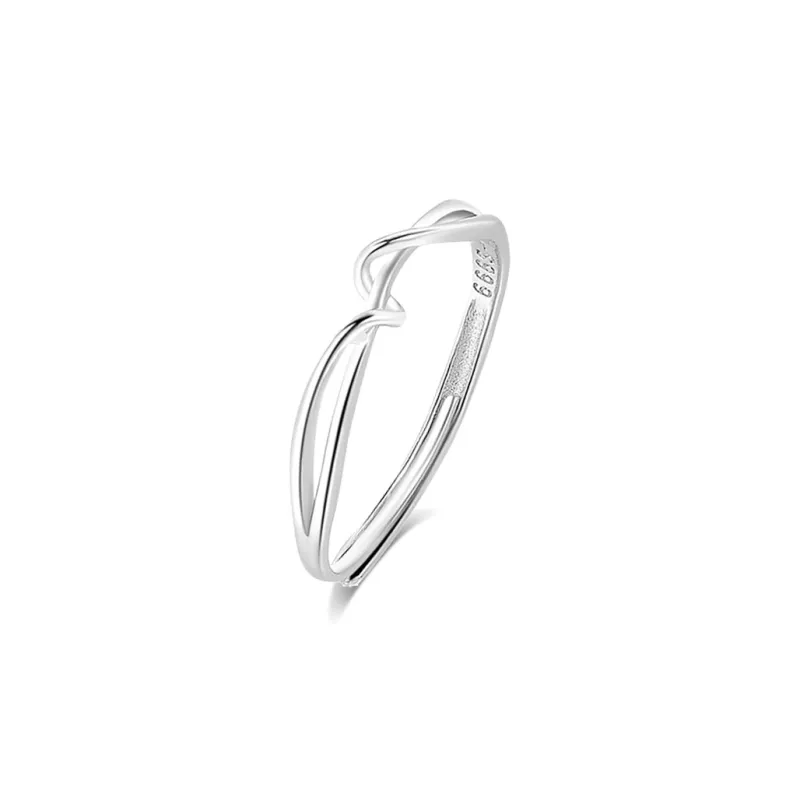 BLANK IN BLANK Sterling Silver Rings Unisex-10