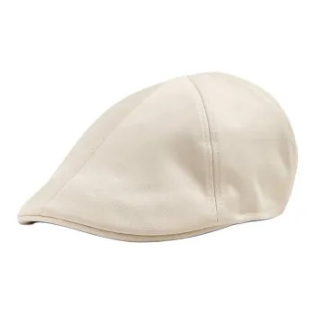 ZARA Cotton-Elastane Blend Berets Men's White