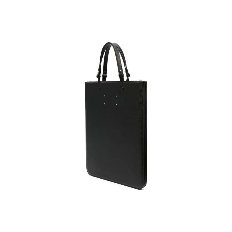 Maison Margiela Leather Tote Bag Shopping Bag Handbag Men's Black-1