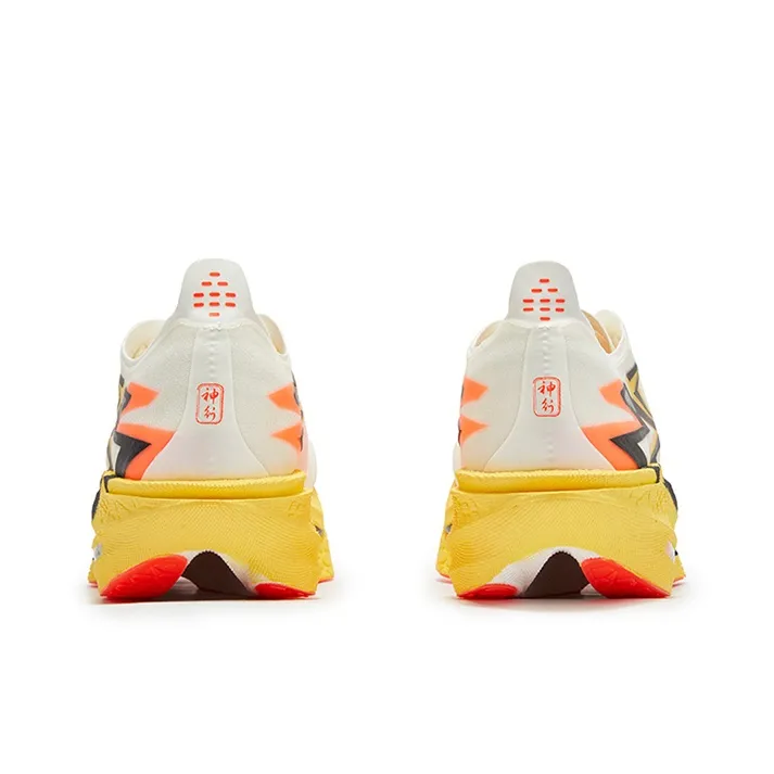 361° Flame 4 Running Shoes Unisex Low Top Feather White/Stamen Yellow-3